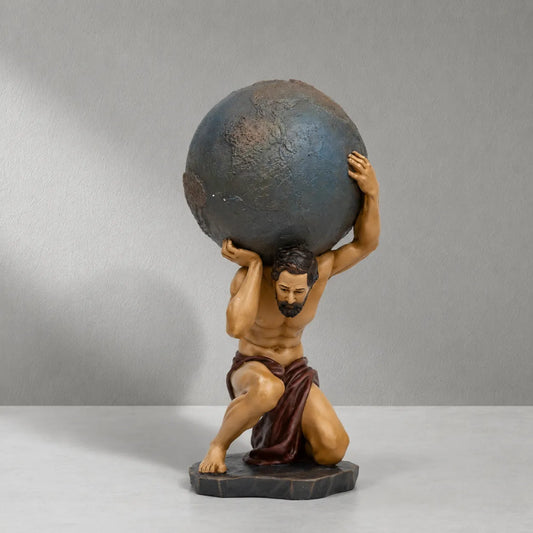 Grace4Joy Atlas Holding Up World Statue-8.8"