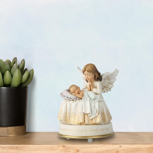 Grace4Joy Guardian Angel Music Box – 5.3"