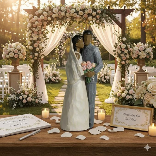 ShineOnAngel Bride & Groom Figurine –8"