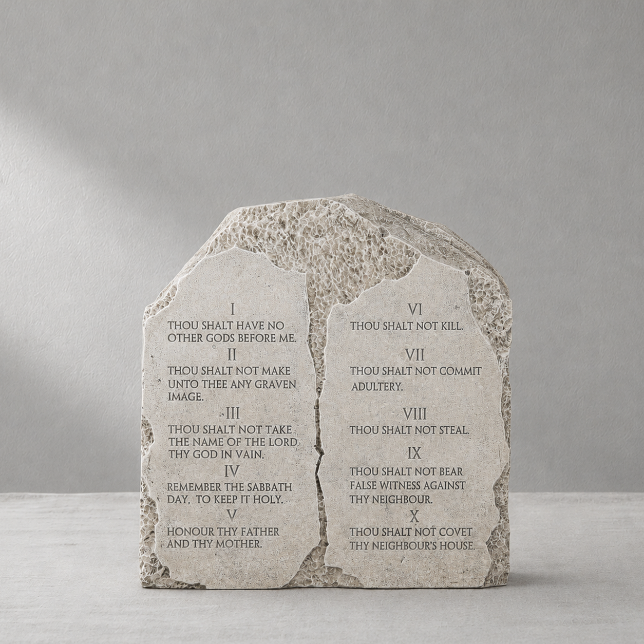 Ten Commandments Tabletop Decor - 6.8 Inch