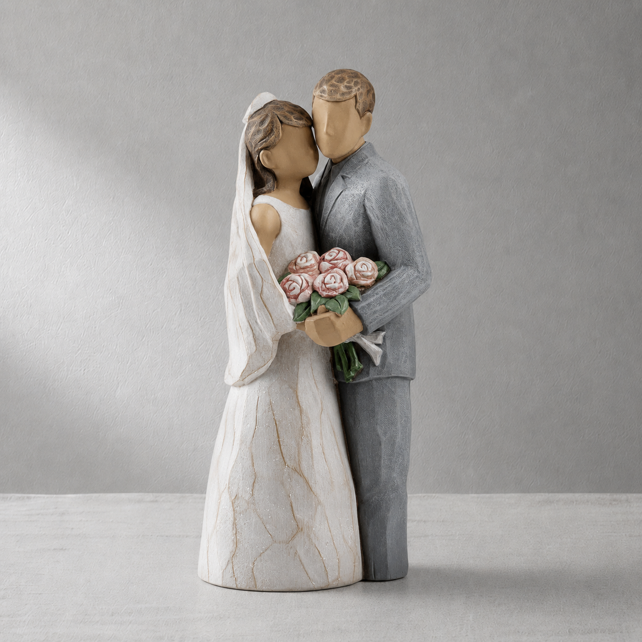 8“ Bride and Groom Statue Newlywed Couple