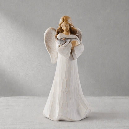Grace4Joy Guardian Angel Figurine with Cat– 8"