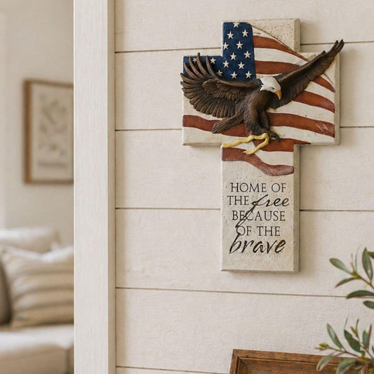 Grace4Joy Patriotic American Flag Wall Decor-8"