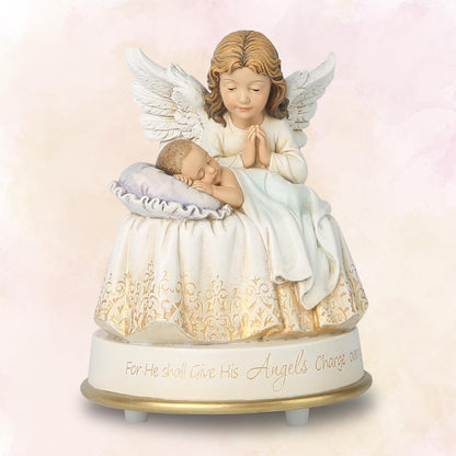 Grace4Joy Guardian Angel Music Box – 5.3"