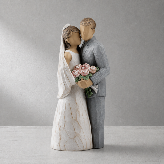 8“ Bride and Groom Statue Newlywed Couple